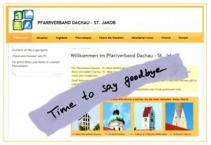 Die Homepage unseres Pfarrverbands &quot;im neuen Gewand&quot;